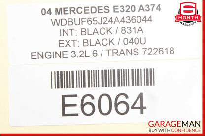 03-09 Mercedes W211 E63 AMG E320 E500 Rear Right Side Exterior Door Handle Black