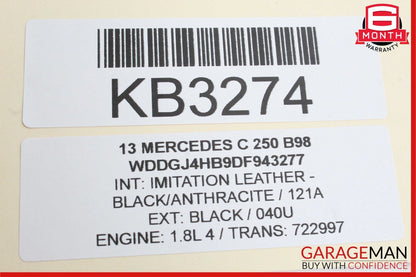 12-15 Mercedes W204 C250 C300 C350 Right Side Exterior Door Handle Black OEM