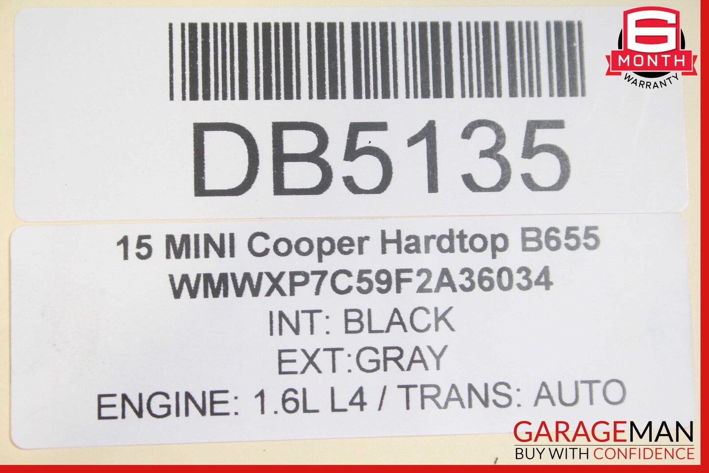 14-19 Mini Cooper Hardtop Front Axle Support Subframe Crossmember Cradle OEM