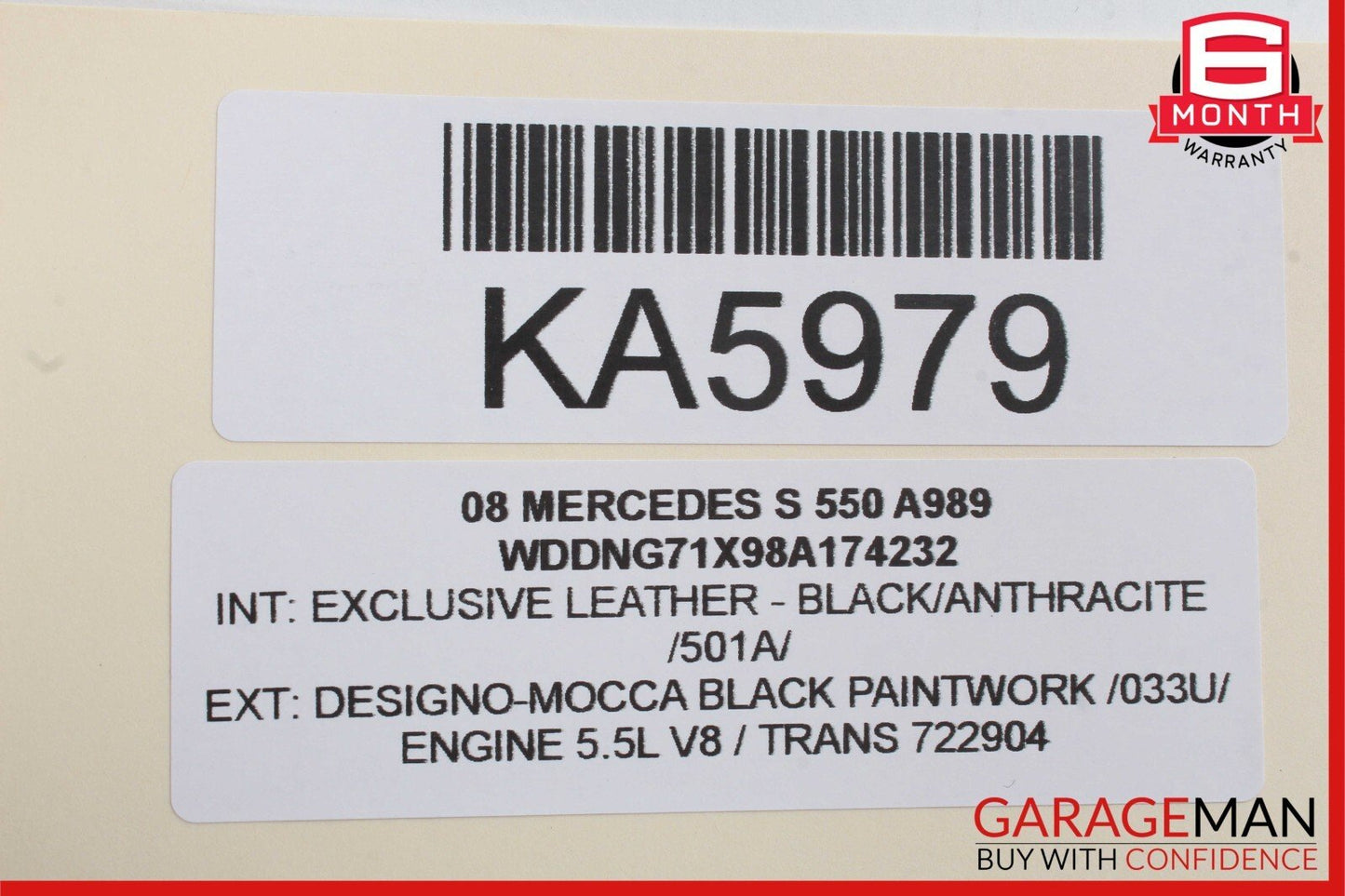 07-13 Mercedes W221 S550 S600 Rear Seat Control Unit Module 2218700992 OEM