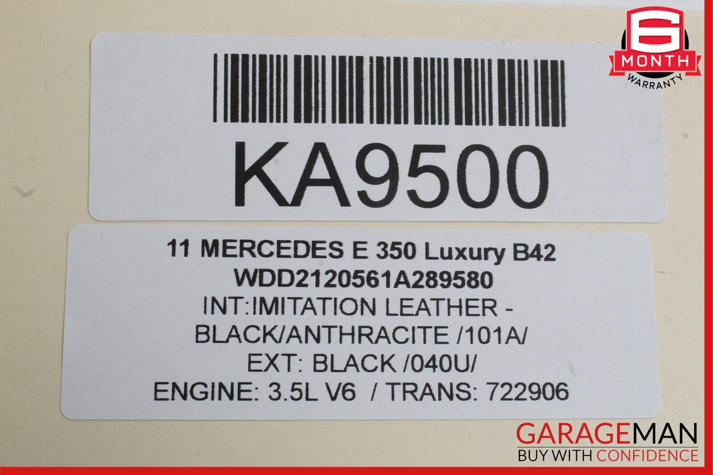 10-17 Mercedes W207 E350 C350 Front Right Side Sun Visor Shade Sunvisor Gray
