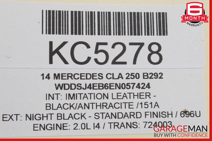 14-18 Mercedes W117 CLA250 Rear Right Side Door Lock Latch Actuator OEM