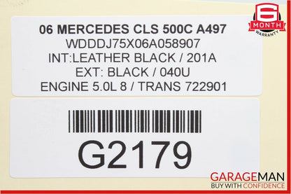 06-11 Mercedes W219 CLS500 Rear Right Side Door Window Motor Regulator OEM