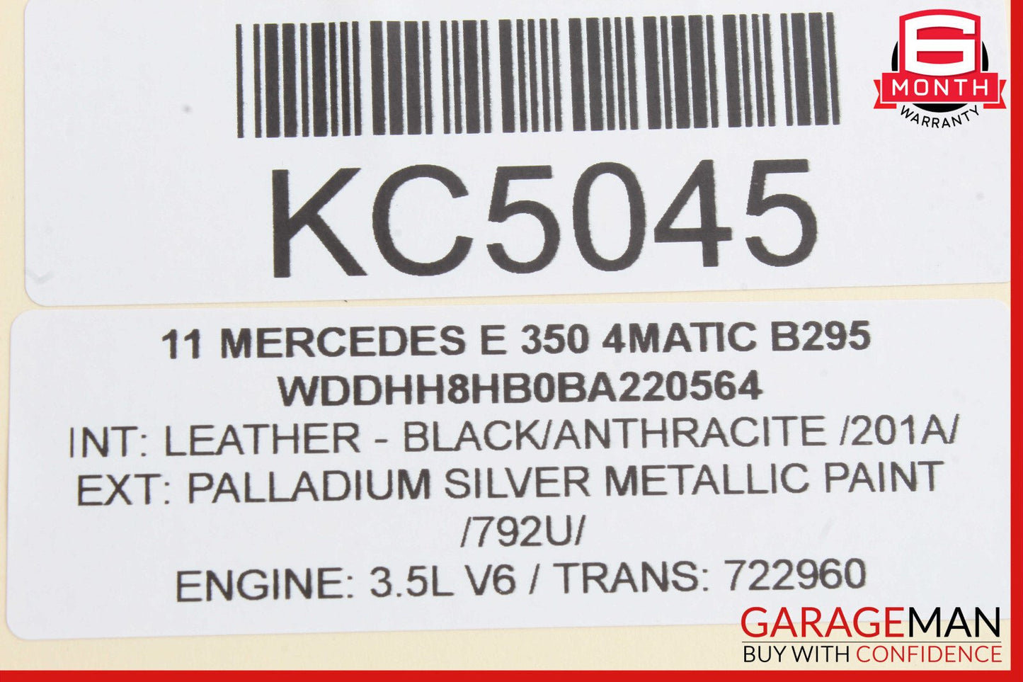 11-16 Mercedes W212 E350 Trunk Lid Lock Latch Actuator Release Flap Motor OEM