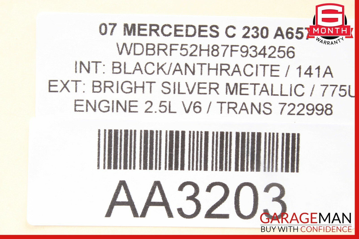 01-07 Mercedes W203 C230 C320 C55 AMG Rear Left Side Door Controller Module Unit