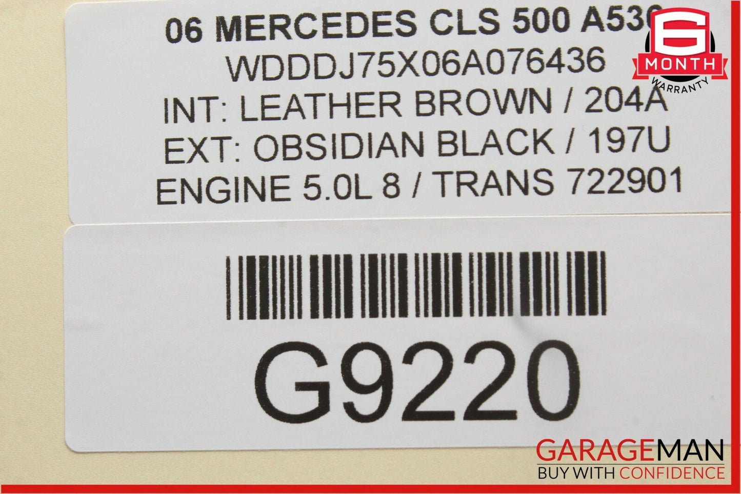 06-11 Mercedes W219 CLS350 CLS500 Rear Left Side Door Controller Module Unit