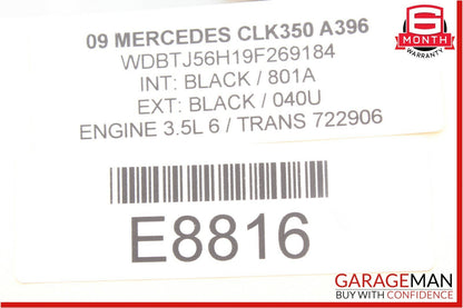 03-09 Mercedes W209 CLK350 Front Right Passenger Side Exterior Door Handle OEM
