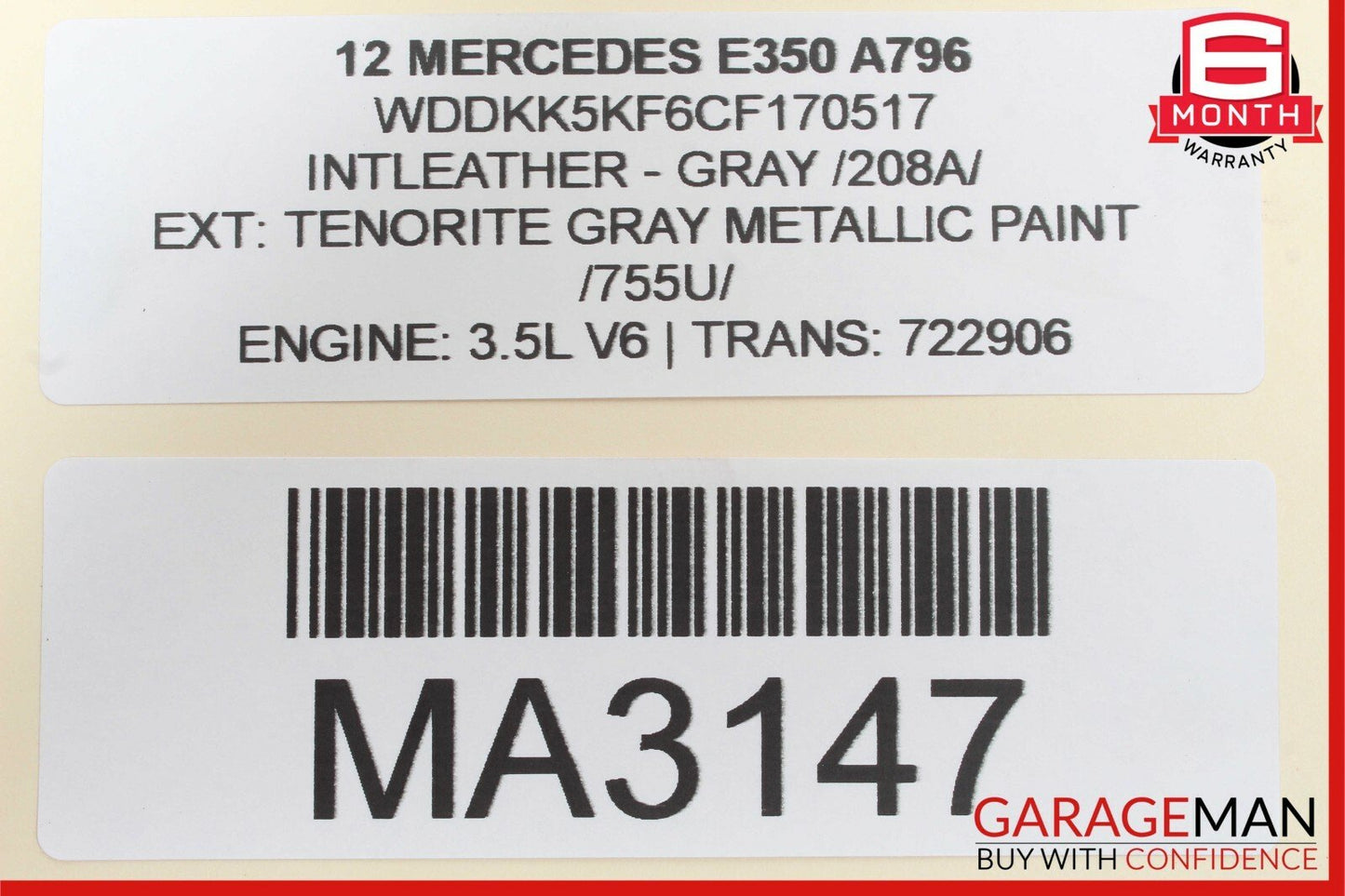 11-13 Mercedes W207 E350 E550 Overhead Reading Map Dome Light Lamp OEM