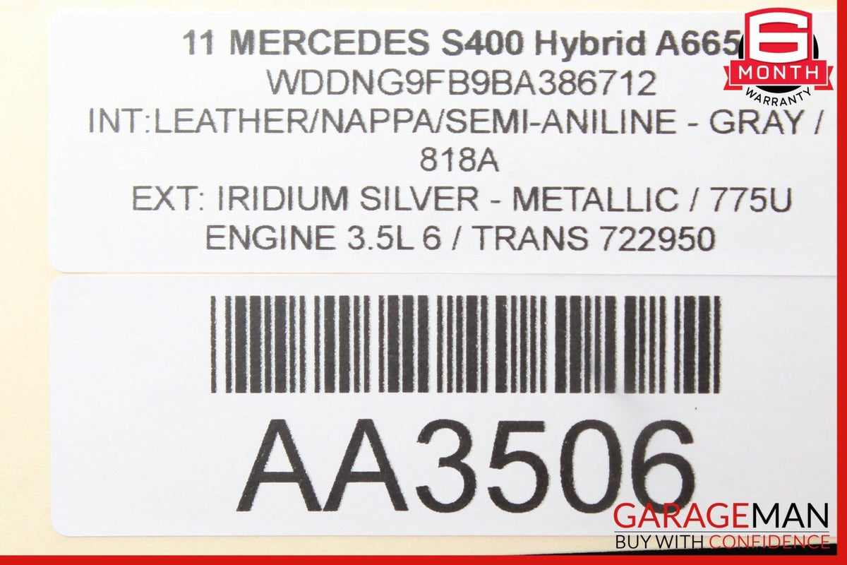 07-13 Mercedes W221 S400 S63 AMG Front Right Door Control Module 2219007501 OEM