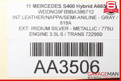 07-13 Mercedes W221 S400 S63 AMG Front Right Door Control Module 2219007501 OEM