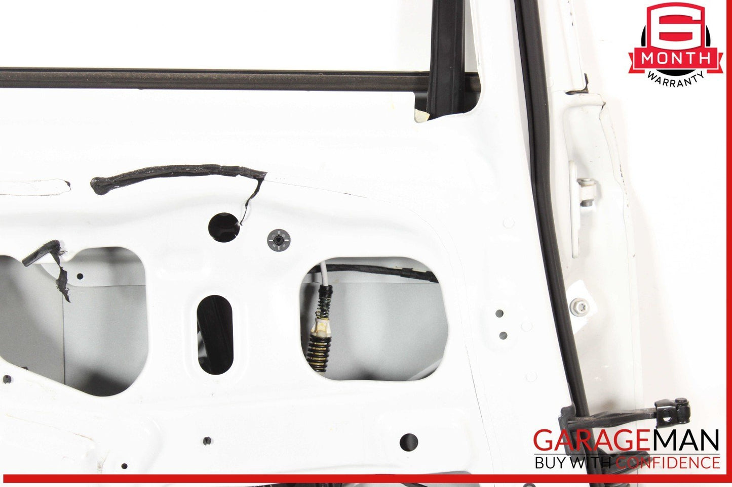 11-16 BMW 528i 535i 550i Rear Left Driver Side Door Shell Panel White OEM