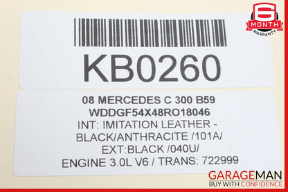 08-11 Mercedes W204 C300 C350 Rear Left Driver Side Exterior Door Handle OEM
