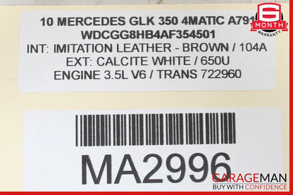 Mercedes X204 GLK350 C350 S550 SL550 Sirius Satellite Radio Receiver Module OEM