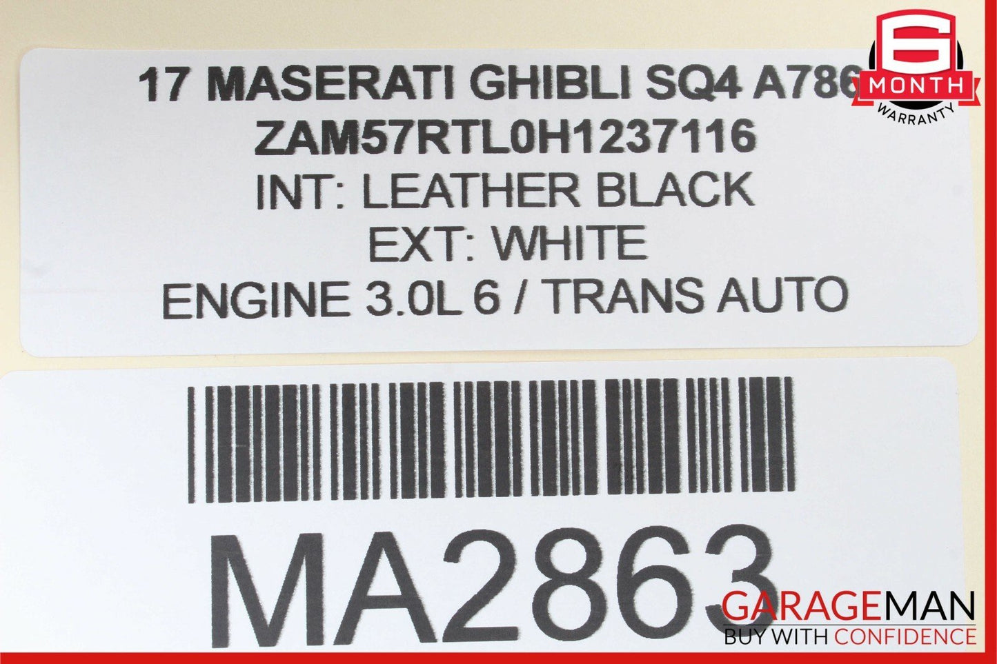14-17 Maserati Ghibli Rear Right Side Door Lock Latch Actuator Mechanism OEM