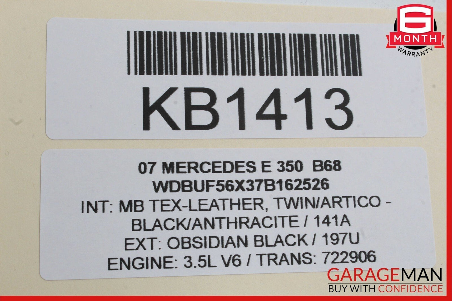 03-09 Mercedes W211 E350 E320 E550 Rear Right Door Window Regulator Motor Unit