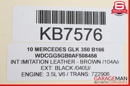 08-16 Mercedes X204 GLK350 C350 Rear Right / Left Side Door Sound Speaker OEM
