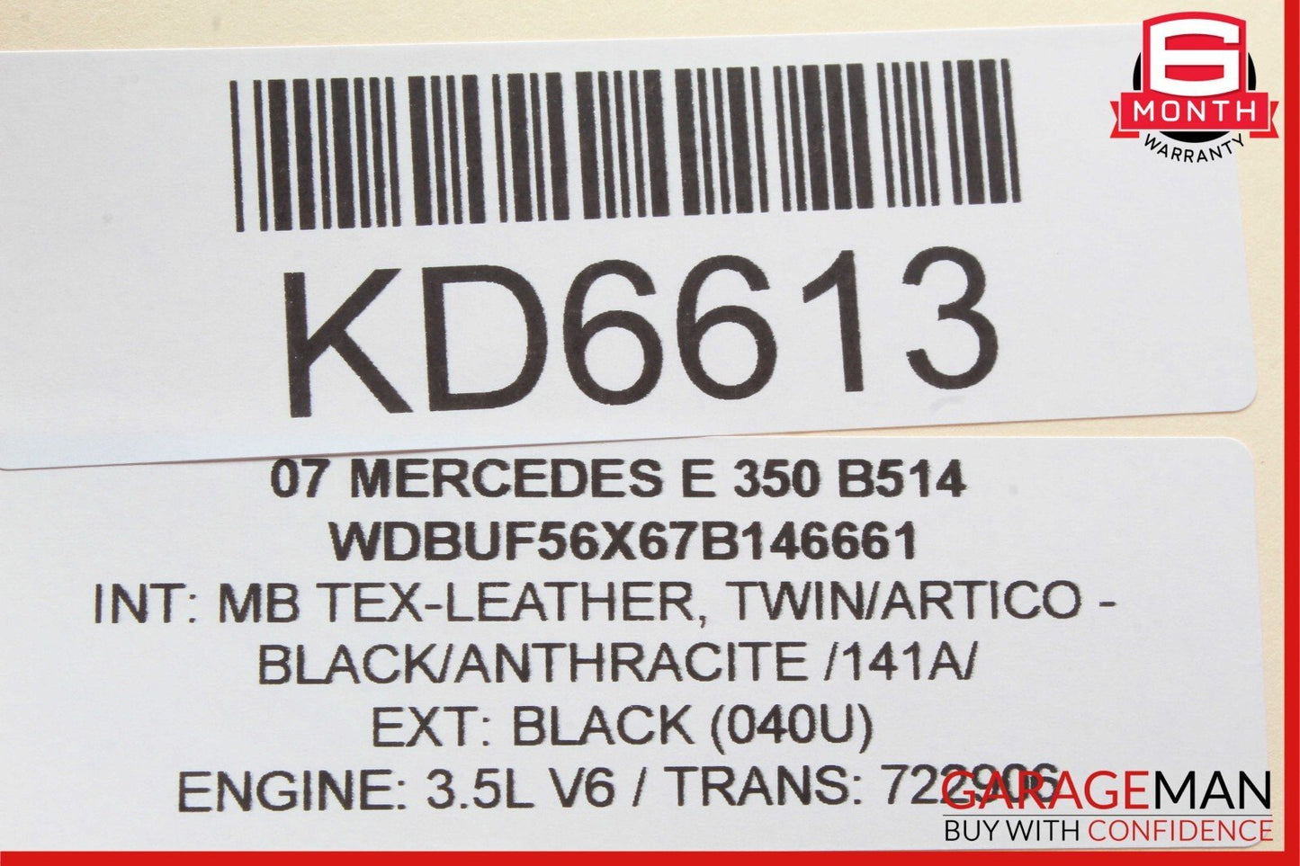 03-09 Mercedes W211 E320 E350 E550 Rear Left Side Exterior Door Handle OEM