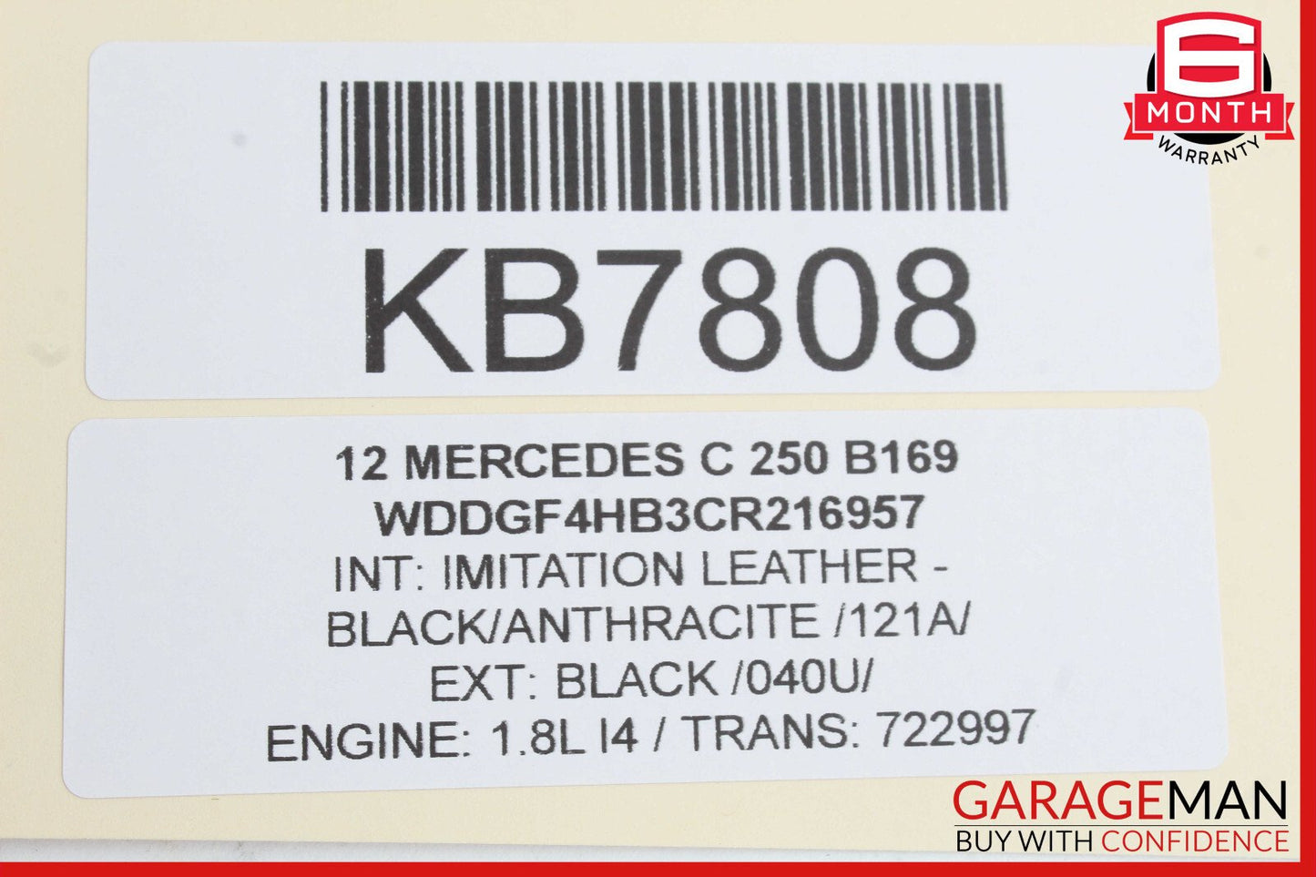 08-17 Mercedes W204 C250 SLK350 Trunk Lid Latch Lock Actuator OEM