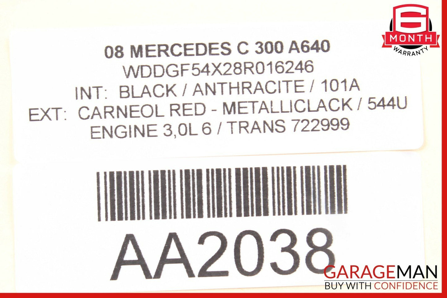 08-14 Mercedes W204 C300 C350 Rear Left Driver Side Door Control Module OEM