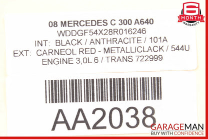 08-14 Mercedes W204 C300 C350 Rear Left Driver Side Door Control Module OEM