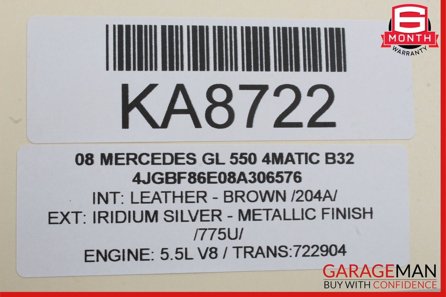 07-08 Mercedes X164 GL550 GL450 Right Side Rear View Door Mirror Assembly OEM