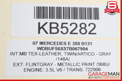 03-09 Mercedes W211 E320 E350 Rear Right Side Exterior Door Handle Flintgray