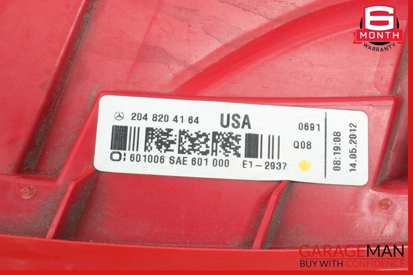 12-14 Mercedes W204 C250 C300 Rear Right Side Taillight Tail Light Lamp OEM