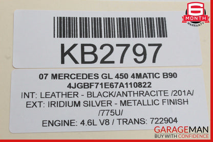 06-13 Mercedes X164 GL450 4MATIC Front Right Side Door Control Module Unit OEM