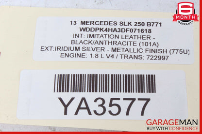 12-20 Mercedes R172 SLK350 SLC300 Front Right Side Seat Belt Seatbelt Retractor
