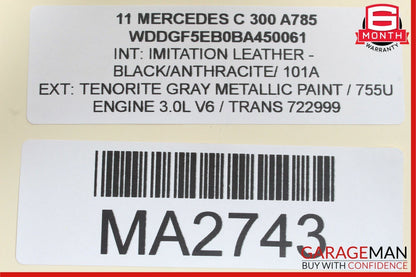 08-14 Mercedes W204 C250 C300 C63 AMG Rear Right Side Door Control Module Unit
