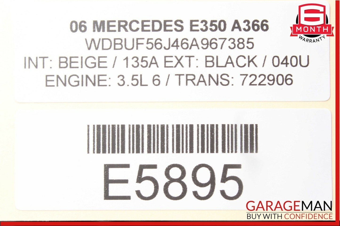 03-11 Mercedes W211 E350 CLS550 Under Seat Control Module Front Right Side OEM
