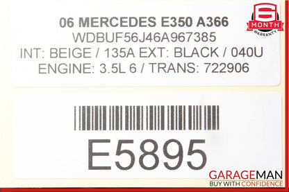 03-11 Mercedes W211 E350 CLS550 Under Seat Control Module Front Right Side OEM