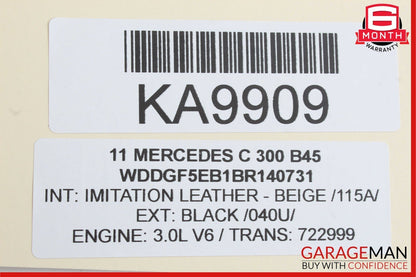 08-18 Mercedes W204 C300 CLS550 E350 Front Right Side Door Lock Latch Actuator