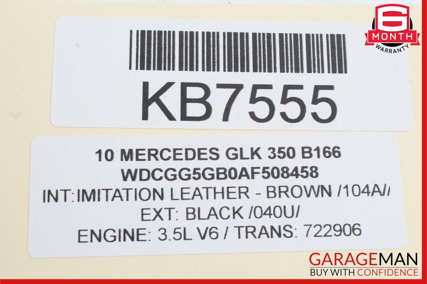 08-14 Mercedes X204 GLK350 C300 Rear Left Side Exterior Door Handle OEM