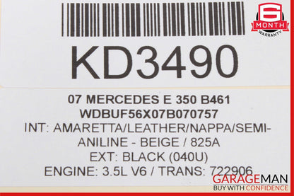 03-09 Mercedes W211 E320 E350 Front Right Side Door Lock Actuator Keyless Go OEM