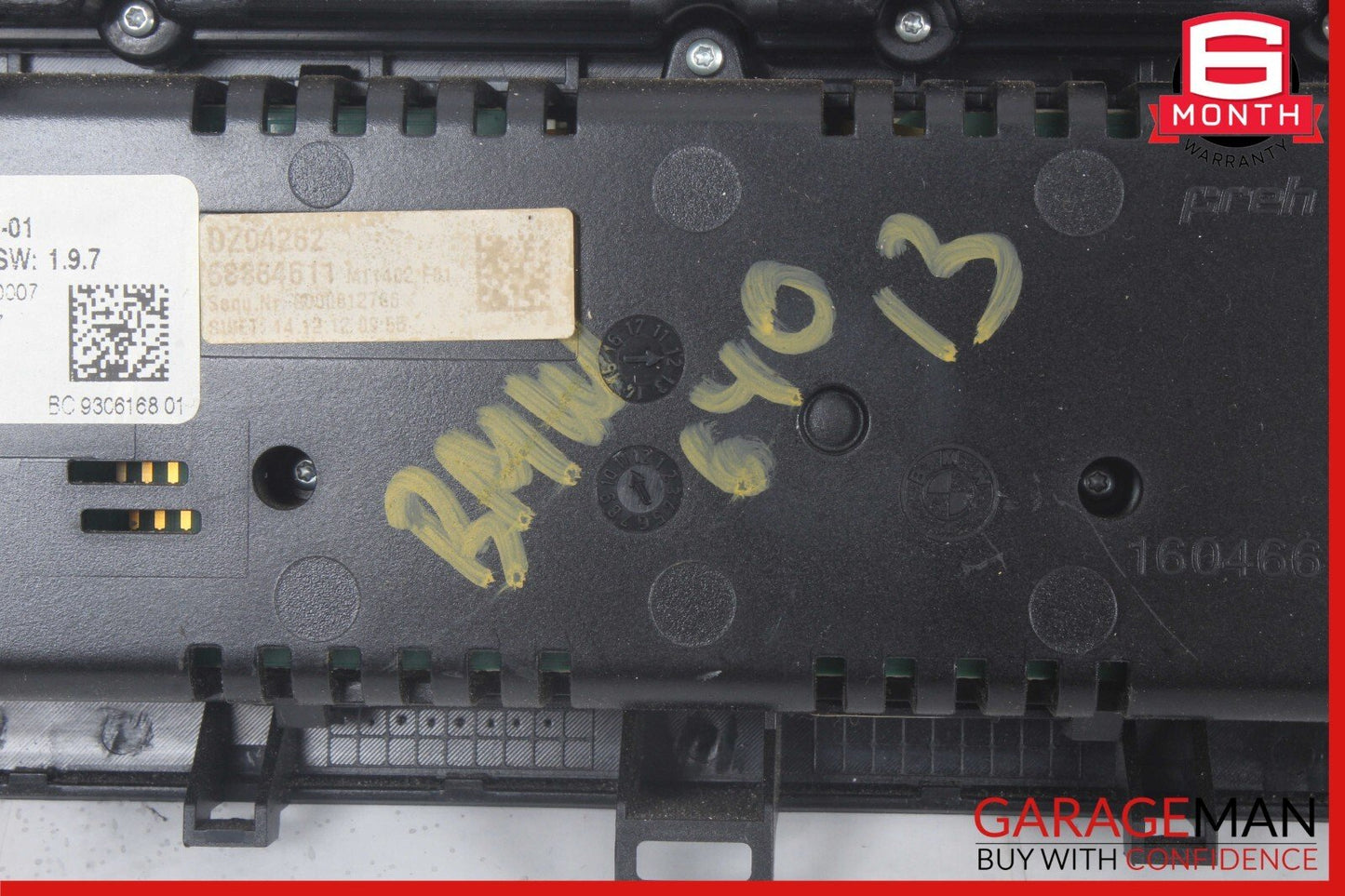 13-19 BMW 640i 650i F06 AC A/C Heater Climate Control Switch OEM