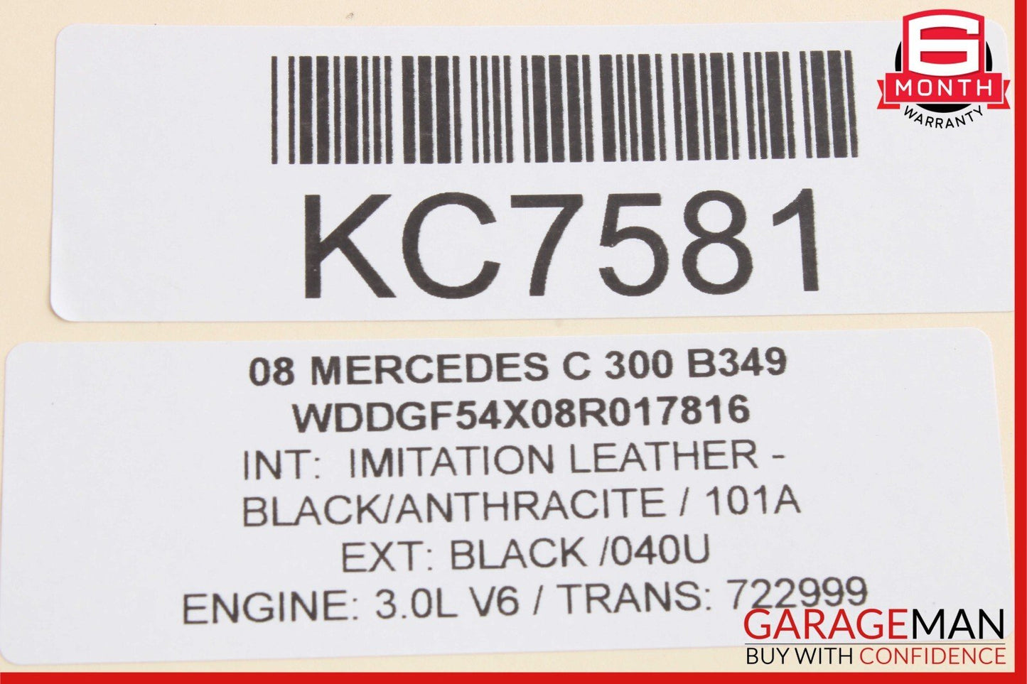 08-14 Mercedes W204 C250 C300 C63 Rear Left Door Lock Latch Actuator Assembly