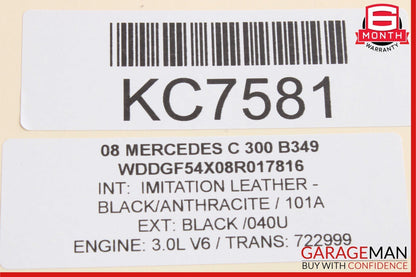 08-14 Mercedes W204 C250 C300 C63 Rear Left Door Lock Latch Actuator Assembly