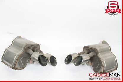 14-17 Maserati Ghibli Rear Left & Right Side Exhaust Muffler Tip Pipe Set of 2