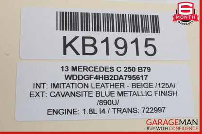 08-16 Mercedes E400 C250 GLK350 C300 Rear Left Door Window Regulator Motor Unit