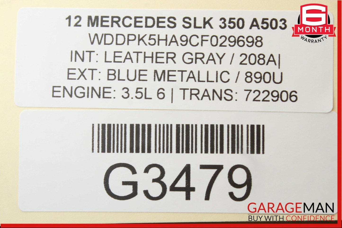 12-16 Mercedes R172 SLK250 SLK350 Rear Right Side Suspension Lower Control Arm