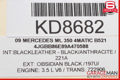 09-13 Mercedes ML350 GL450 ML550 Right / Left Headrest Screen Monitor Display