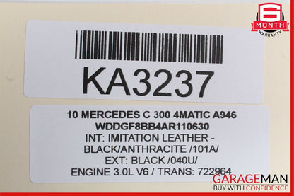 08-11 Mercedes W204 C300 Rear Right Side Exterior Door Handle Black OEM