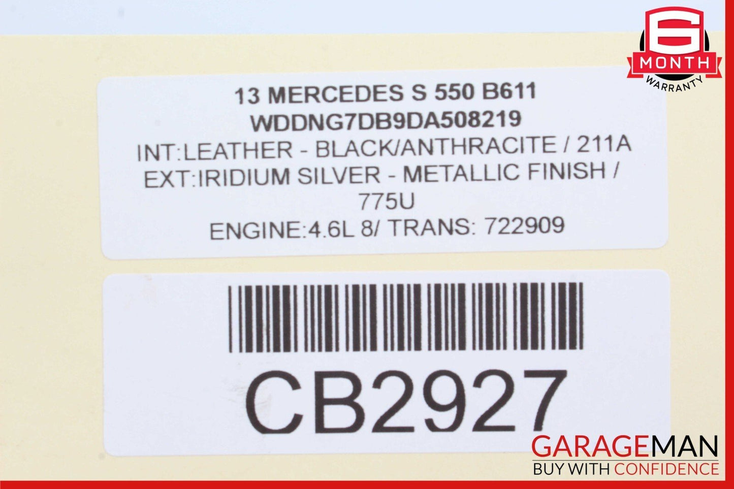 11-20 Mercedes S550 CL550 CLS63 AMG Engine Motor Vacuum Pump Unit OEM