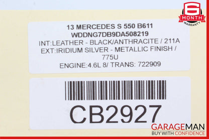 11-20 Mercedes S550 CL550 CLS63 AMG Engine Motor Vacuum Pump Unit OEM