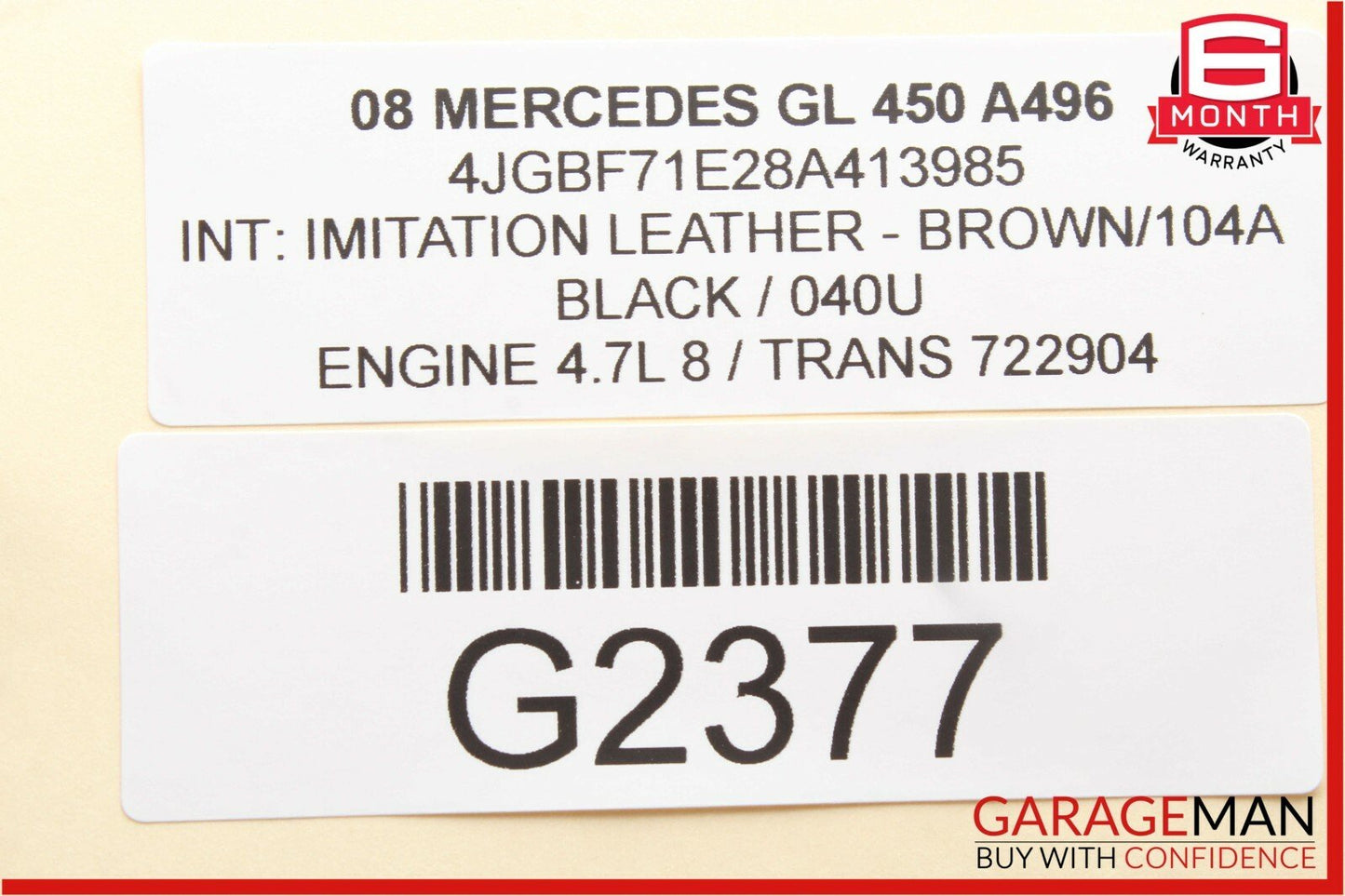 06-12 Mercedes X164 GL450 ML350 Front Right Passenger Exterior Door Handle Black