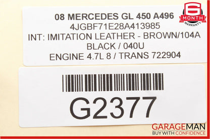 06-12 Mercedes X164 GL450 ML350 Front Right Passenger Exterior Door Handle Black