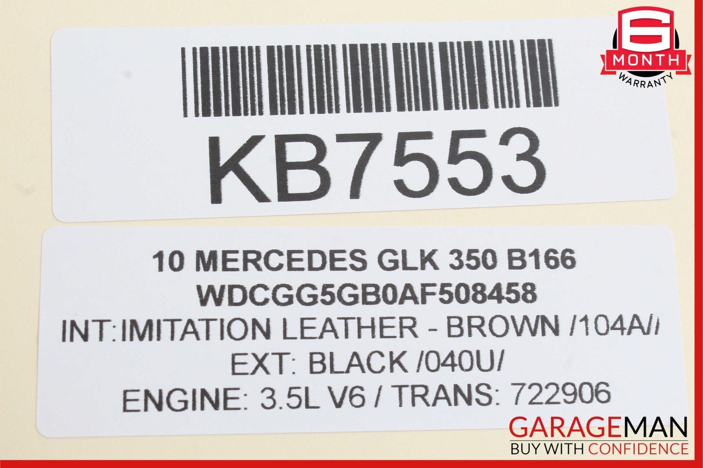 08-15 Mercedes X204 GLK350 C300 Rear or Front Right Exterior Door Handle OEM