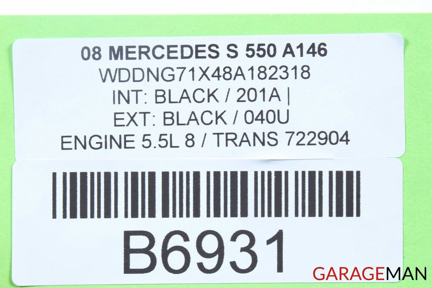 07-09 Mercedes W221 S550 Rear Bumper Reinforcement Impact Bar w/ Brackets OEM
