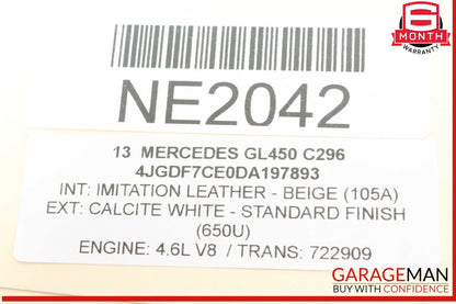 11-20 Mercedes X166 GL450 E550 Engine Oil Filter Housing 2781800410 OEM
